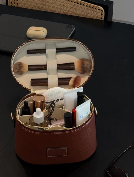 Personalised Oval Vanity Case