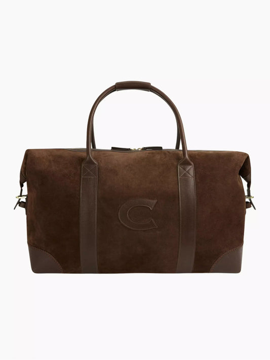 Personalised Suede Weekend Bag