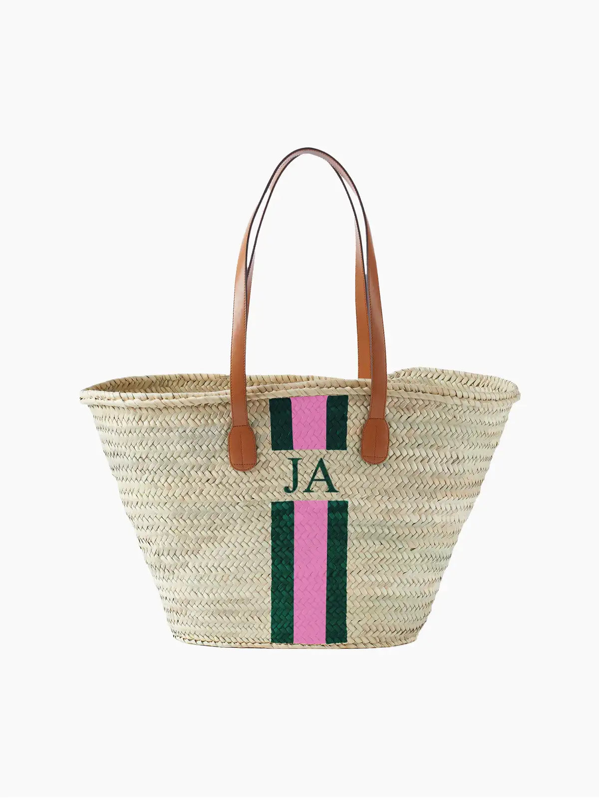 Classic Striped Basket Bag The Go To