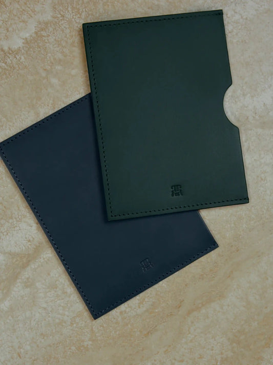 Personalised Leather Passport Holder Set