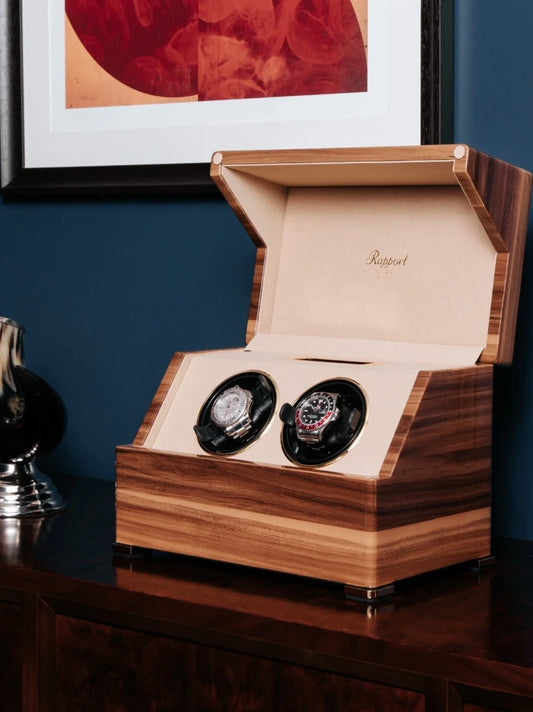 Perpetua III Walnut Duo Watch Winder