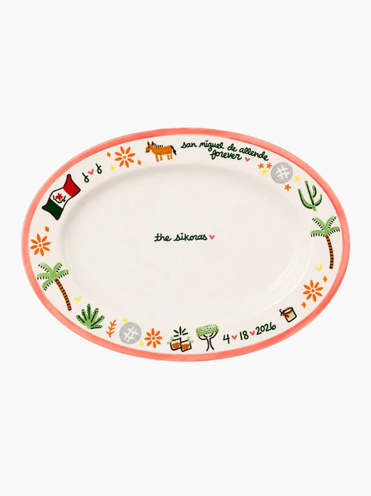 Bespoke Large Doodle Platter