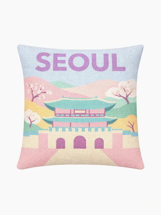 Seoul Needlepoint Pillow