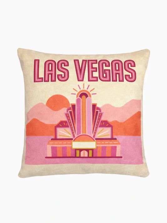Las Vegas Needlepoint Pillow