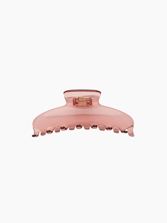 Pink Translucent Hair Claw Clip