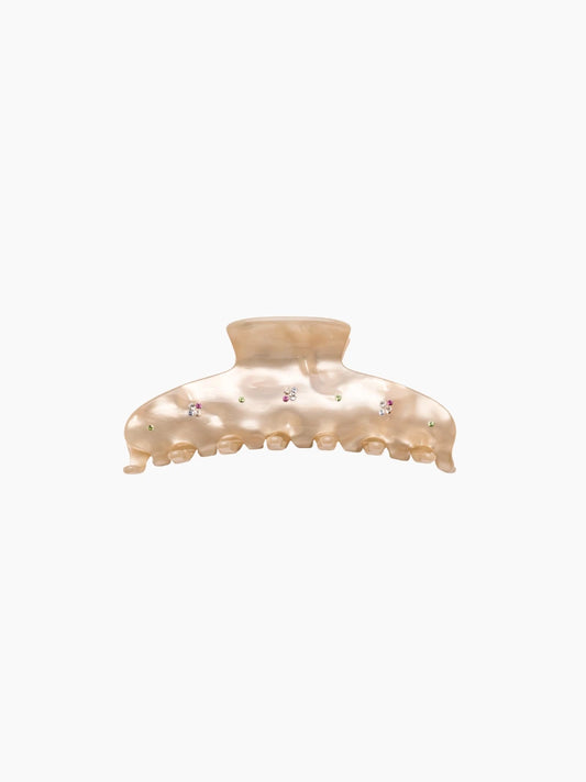 Crystal Pearl Hair Claw Clip