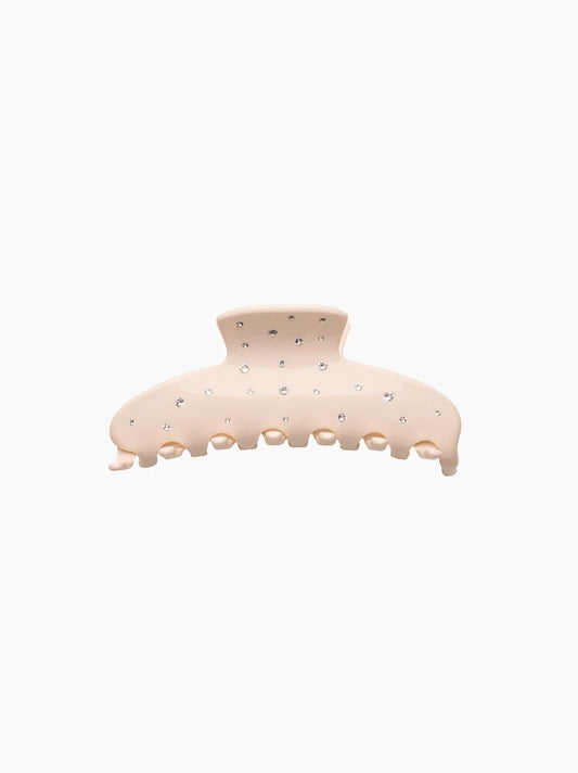 Champagne Crystal Hair Claw Clip