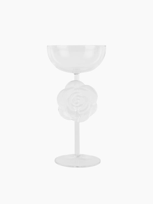 Clear Rose Cocktail Glass