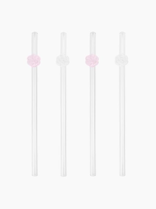 Rose Straws Set of Four