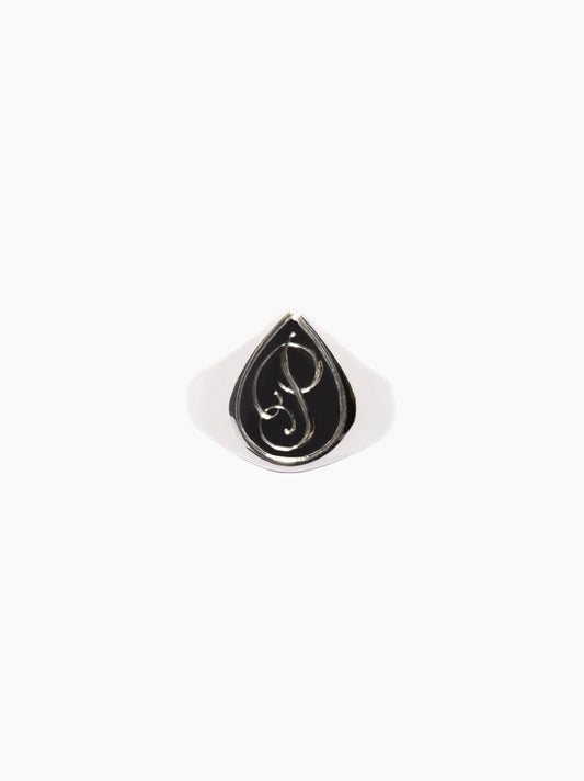 Selene Pear Signet Ring