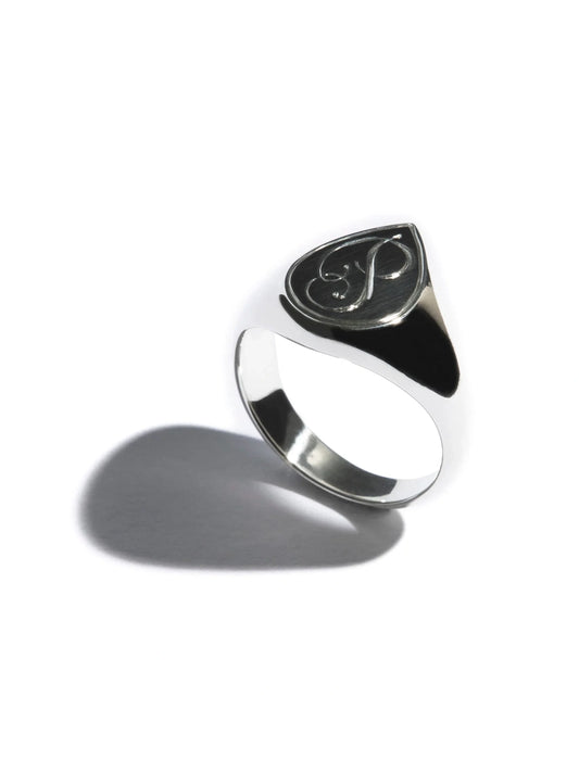 Selene Pear Signet Ring