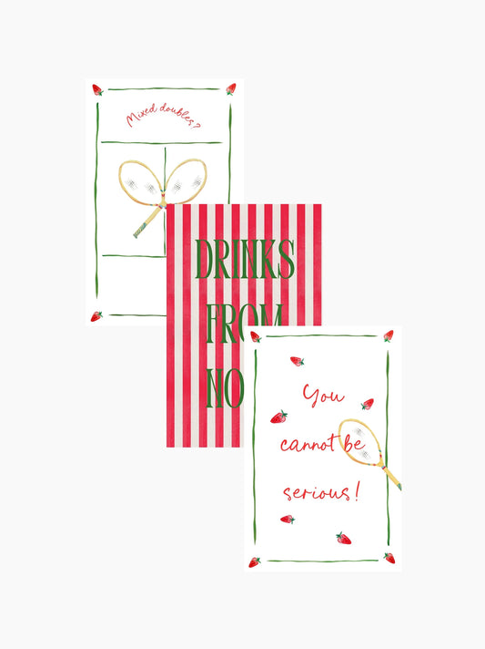 Tennis Tea Towel Set