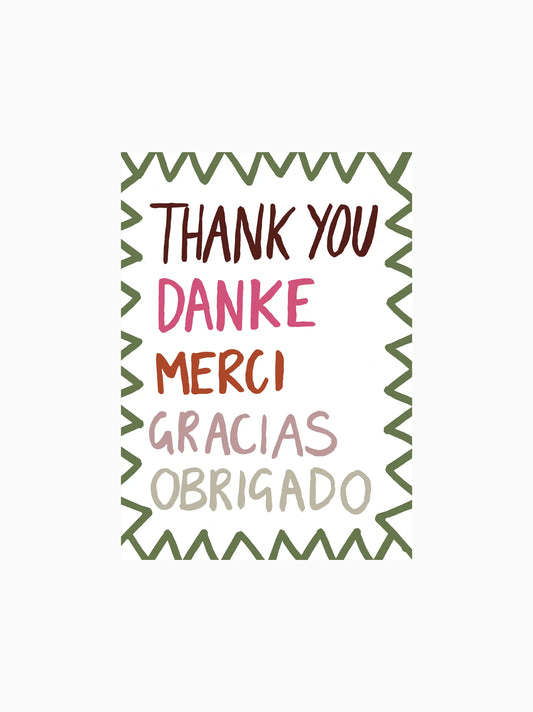 Thank You Linen Tea Towel