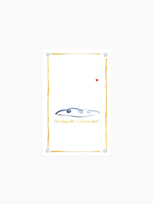 Une Baguette Tea Towel