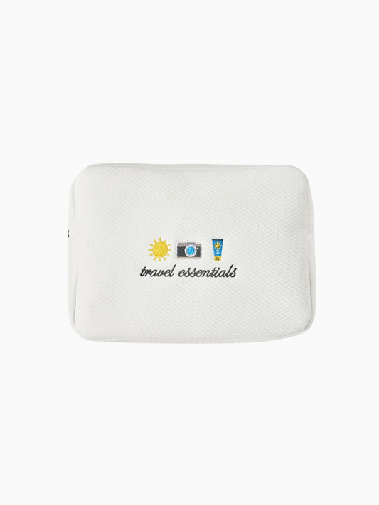 Personalised White Waffle Pouch