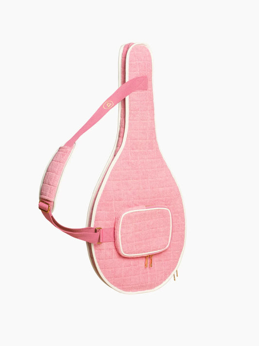 Pink Terrycloth Tennis Racket Case
