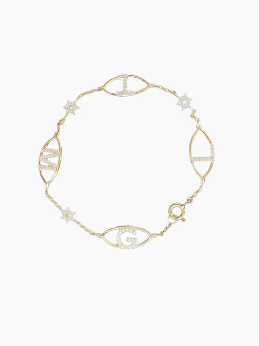 Personalised Multi-Letter Bracelet
