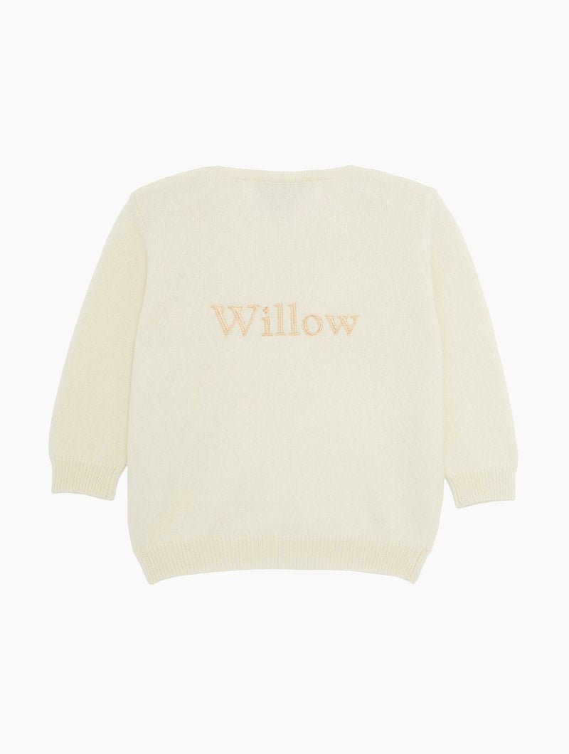 Cashmere Sweater in Ecru White