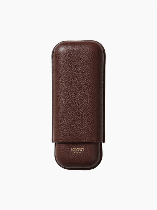 Dark Brown Double Cigar Case