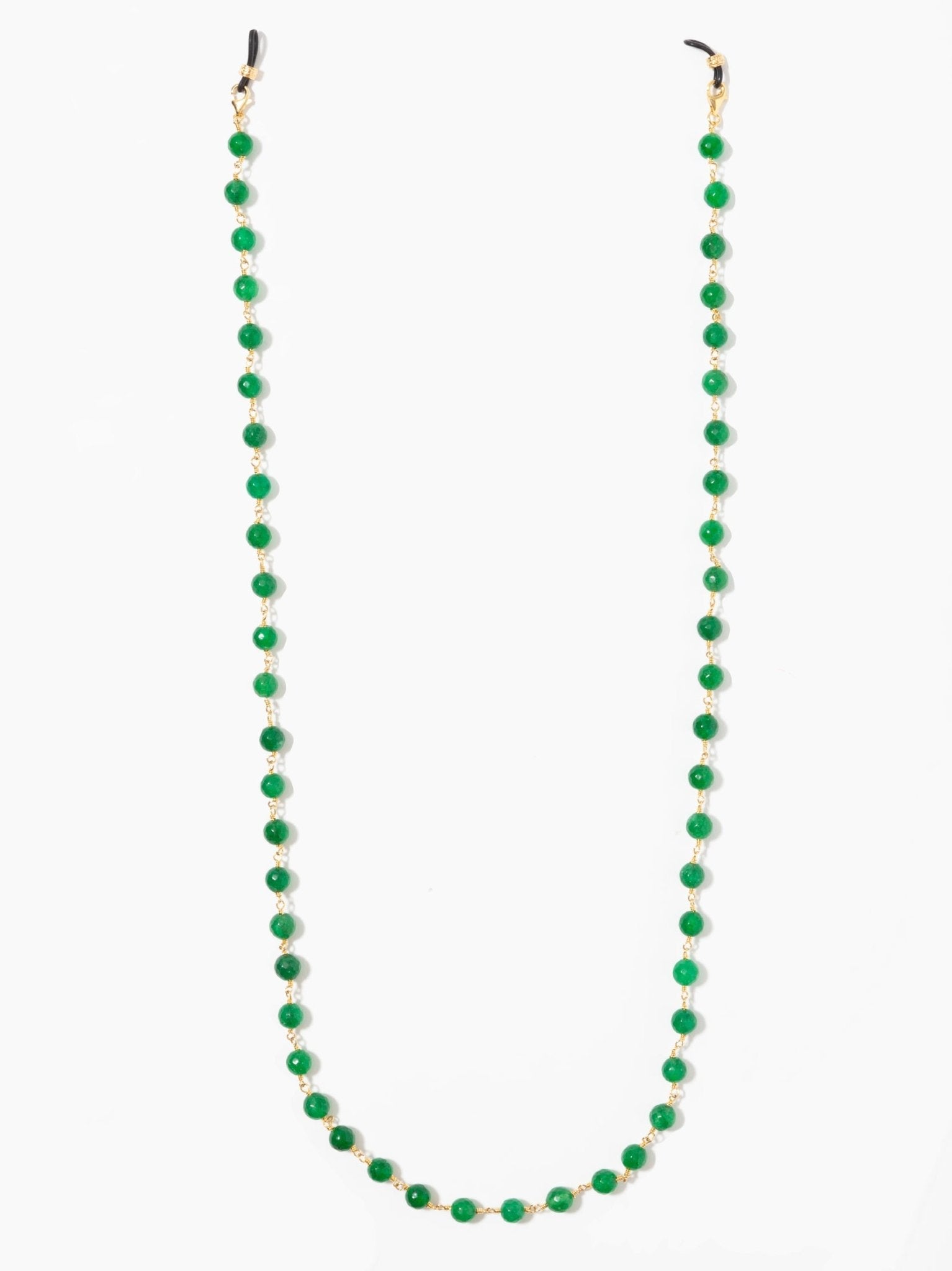 Dark Green Jade Sunglasses Chain