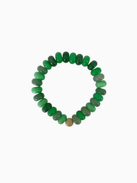 Green Jade Beaded Bracelet