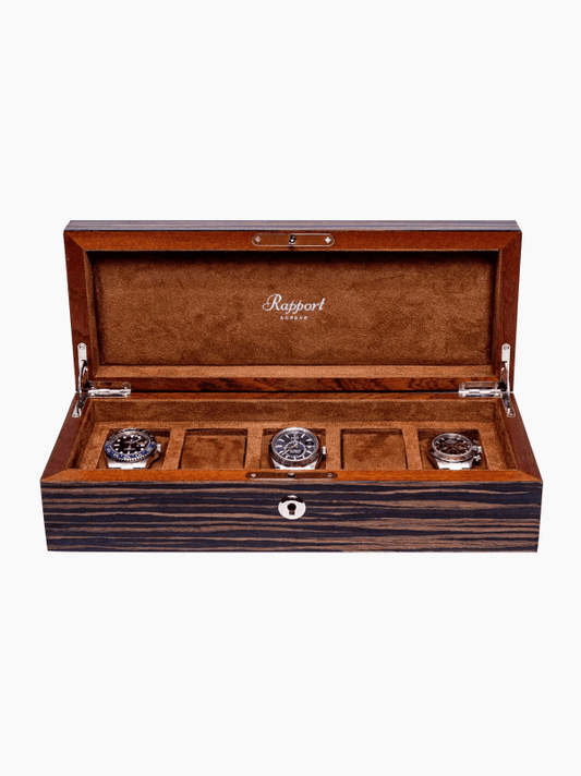 Macassar Five-Piece Watch Box