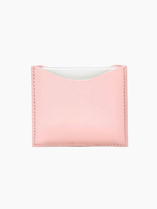 Pink Leather Compact Case