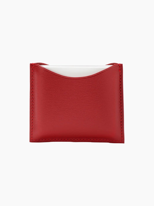Red Leather Compact Case