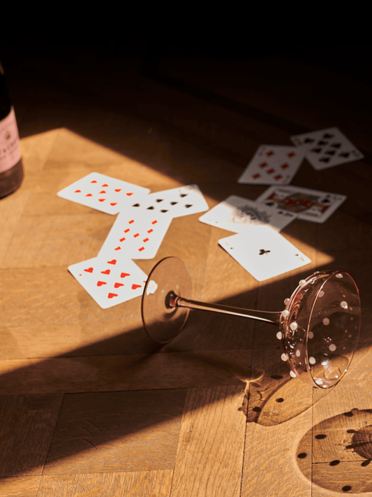 Set of Pink Pearl Cocktail Glasses