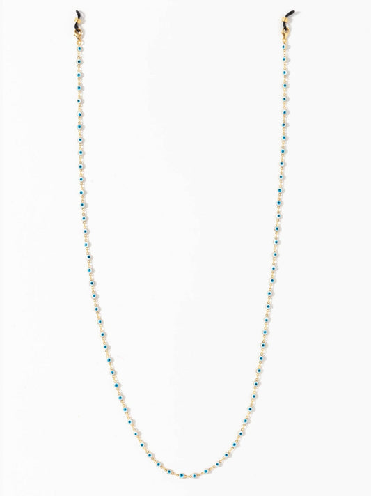 White Evil Eye Sunglasses Chain