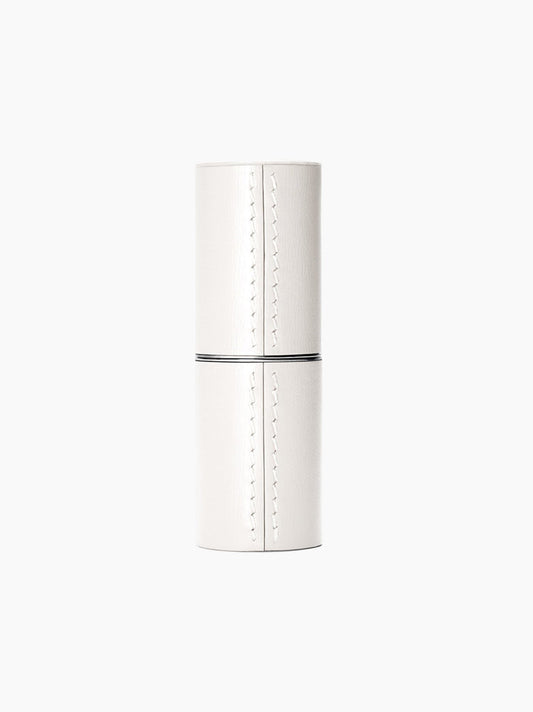 White Leather Lipstick Case