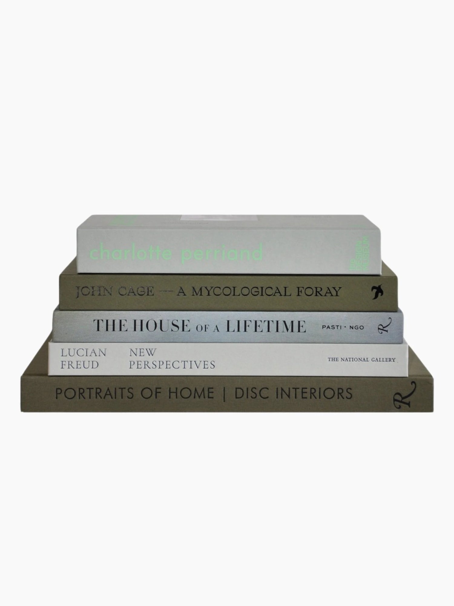 The Green Coffee Table Book Stack | The Go-To