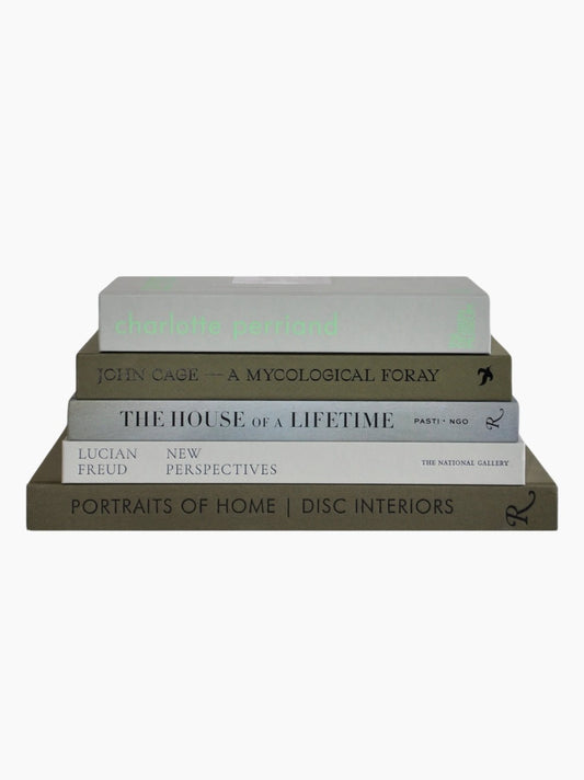 The Green Coffee Table Book Stack