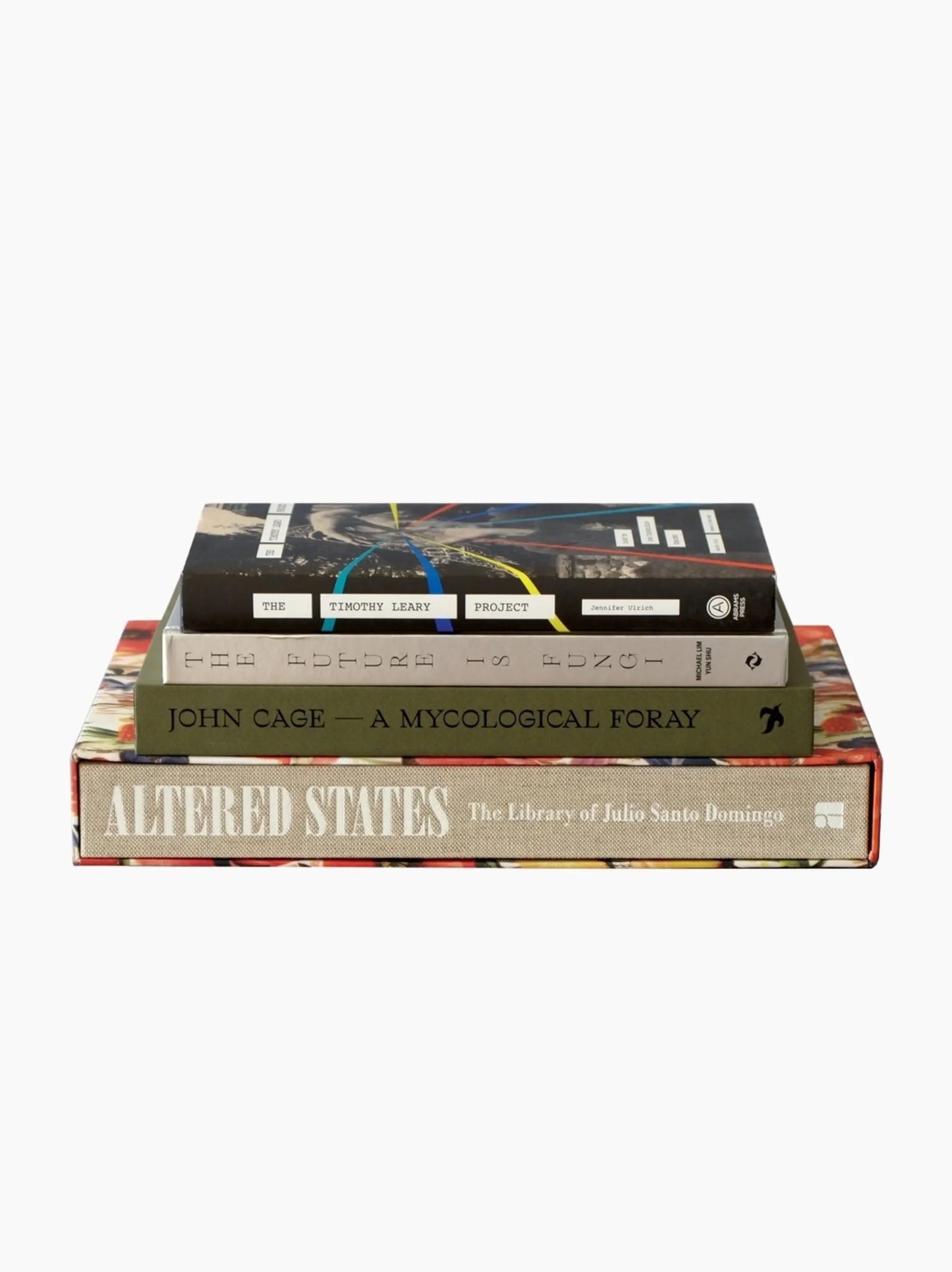 The Mushroom Coffee Table Book Stack