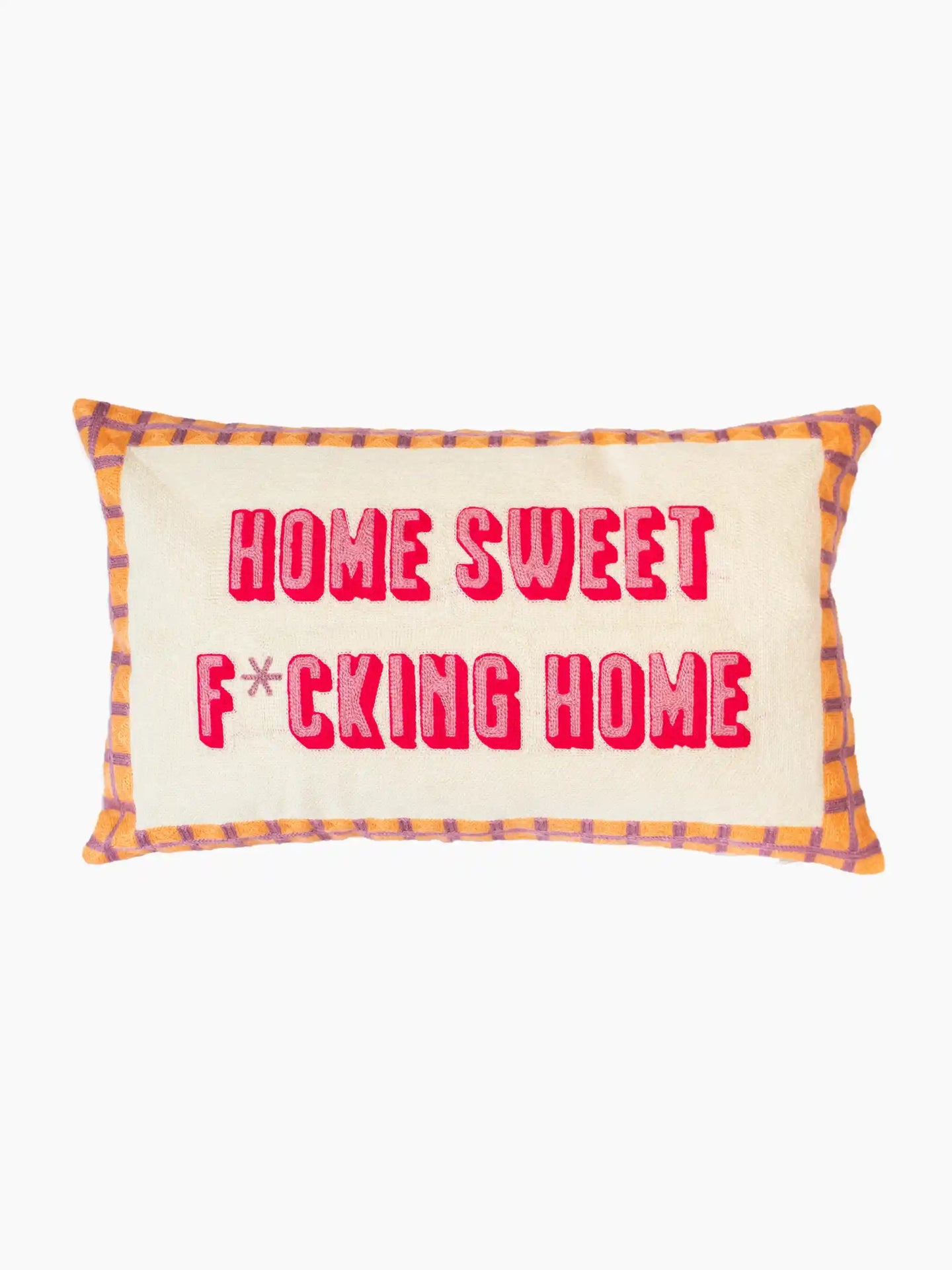 Home Sweet F*cking Home Needlepoint Cushion