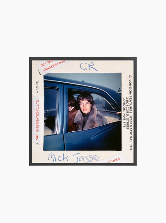 Mick Jagger in a Car Print