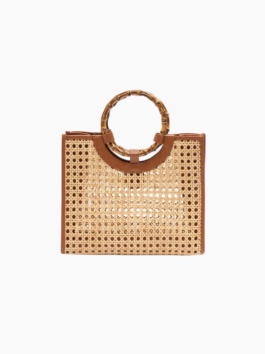 Brown Bamboo Vienna Tote