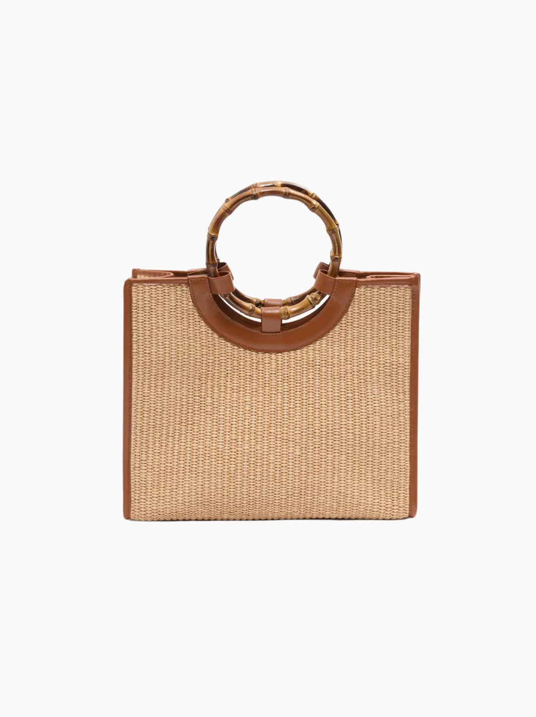 Straw Bamboo Tote