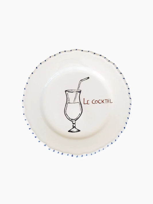 L'Apéritif Plate Set of 4