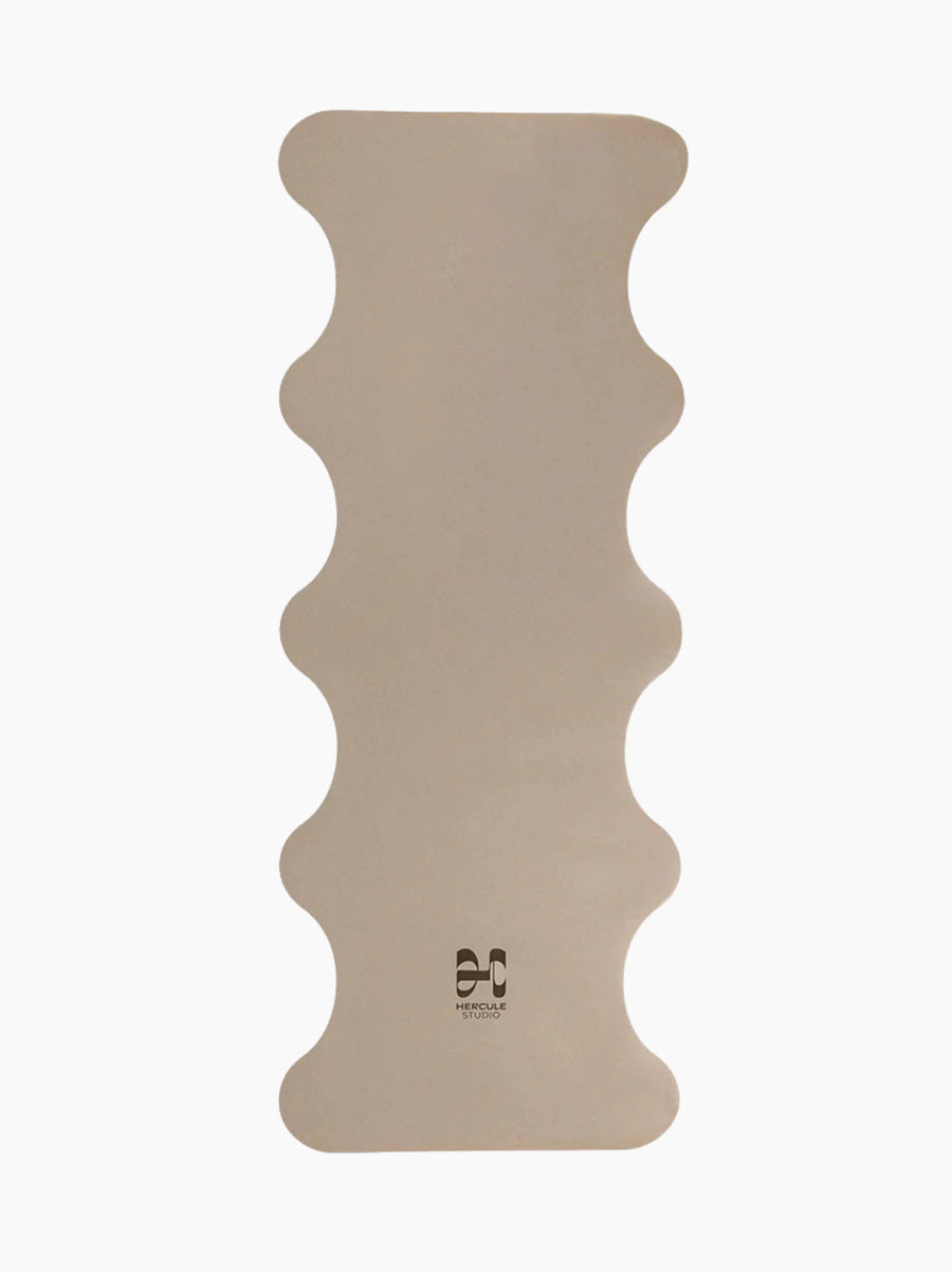 Greige Scallop Yoga Mat
