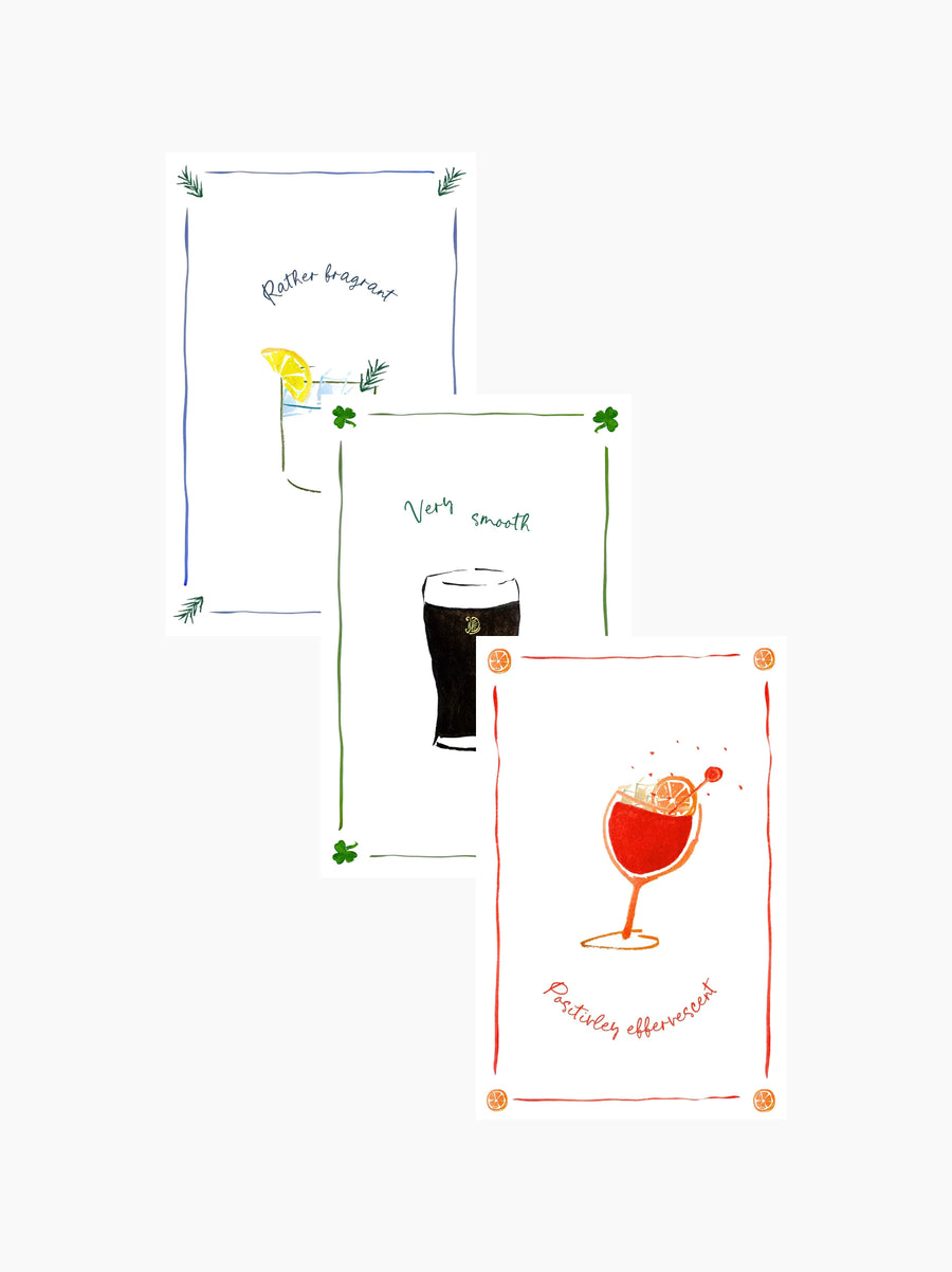 Cocktails Tea Towel Set