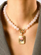 Pink Cupcake Gold Rectangle Charm