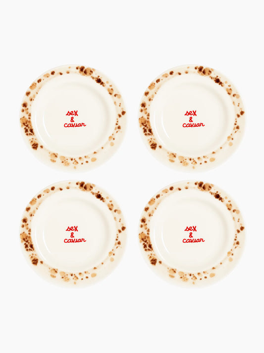 Sex & Caviar Plates Set of 4