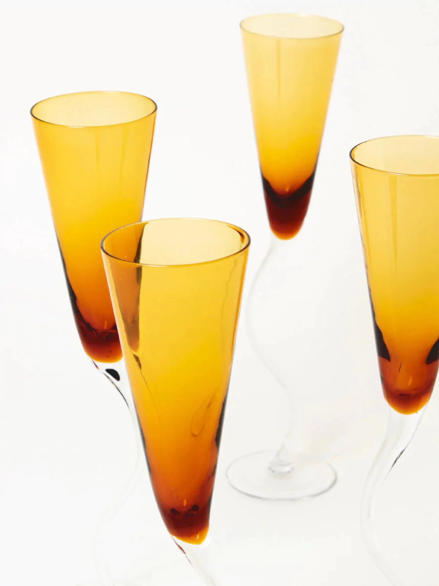 Amber Flutes Set of 4