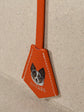 Orange Leather Pet Charm