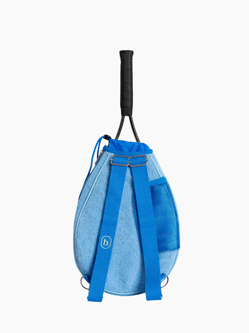 Blue Terrycloth Kids Tennis Racket Case