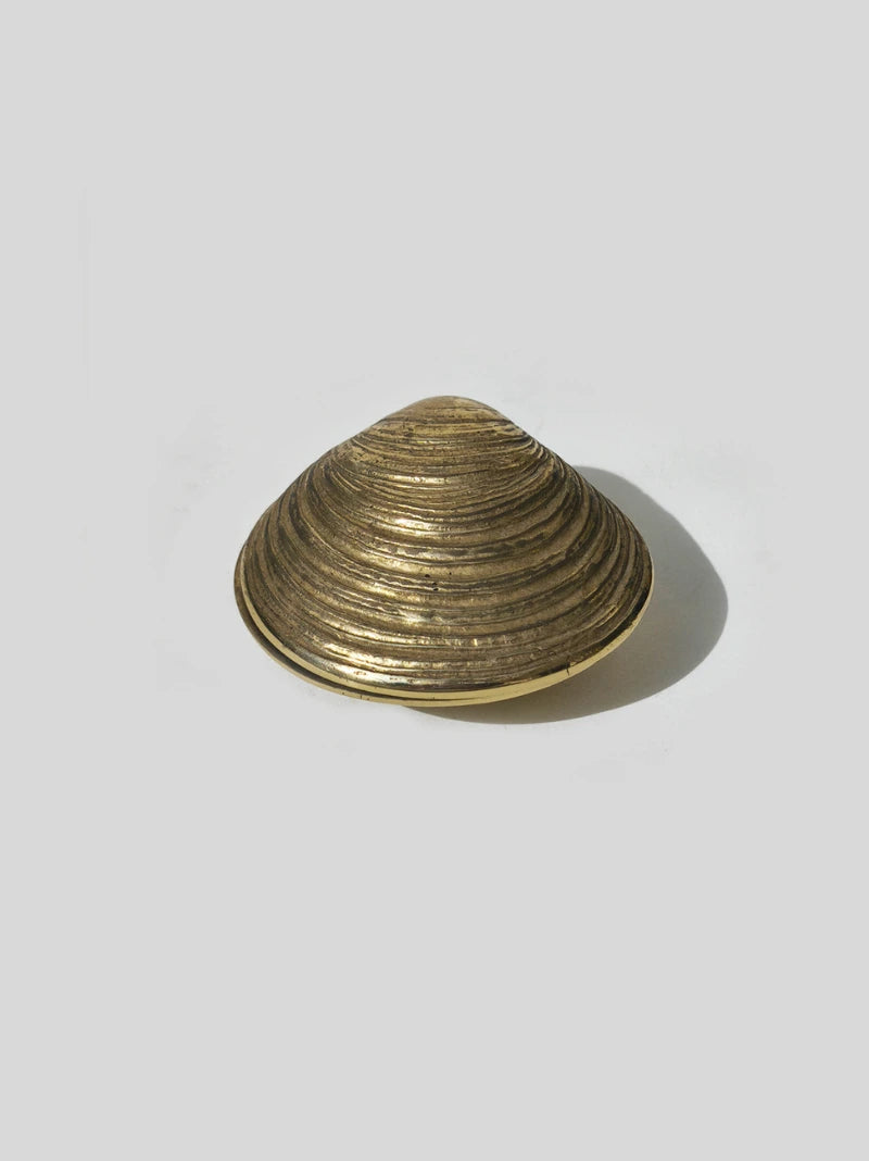 Vintage Shell Brass Box
