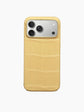 Cornsilk Yellow Crocodile iPhone Case