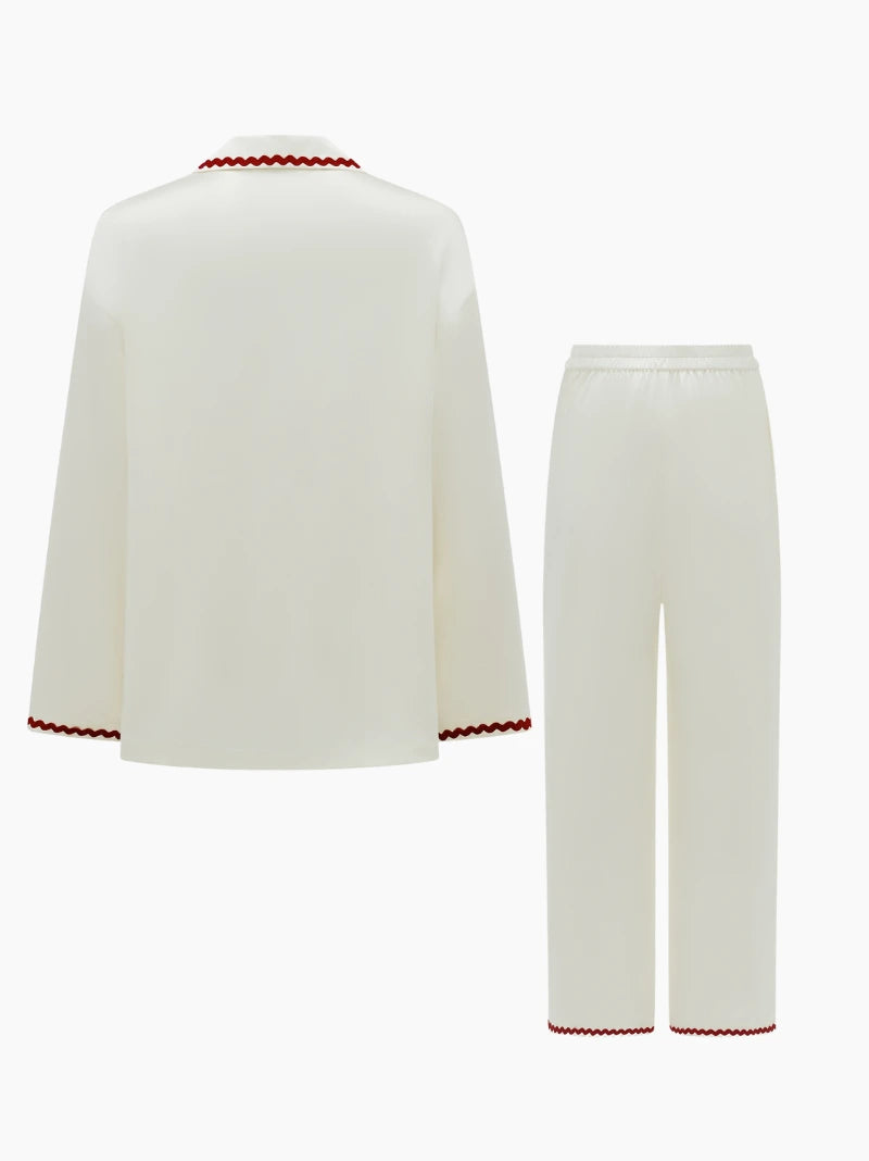 Lucky Pony Silk Long Pajama Set