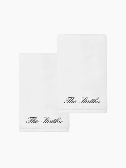 Personalised Hand Towel Set of 2